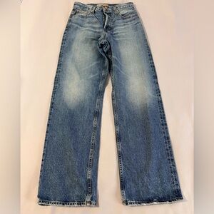 Point Sur Womens Jeans Size 26 Blue Denim‎ Medium Wash Straight Leg Cotton